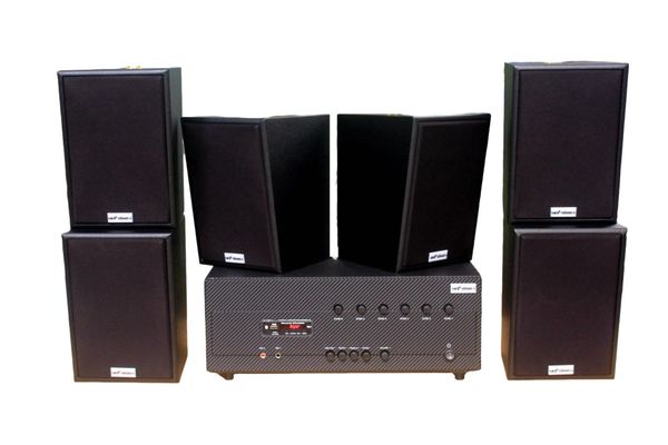 [Diện tích 120m2 + 06 Kênh] A384-6K Goldsound 6 vùng âm lượng 1200w + 6 loa Goldsound V55C 55w, Amply 4 - 6 vùng âm lượng, loa được thiết kế riêng cho quán, bật lớn không tạp âm, miễn phí công lắp đặt, bảo hành dài hạn 5 năm.
