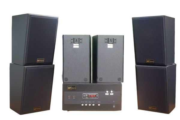 Dàn loa treo tường thông báo, phát nhạc nền tự động: Amply A904 + 6 V55C