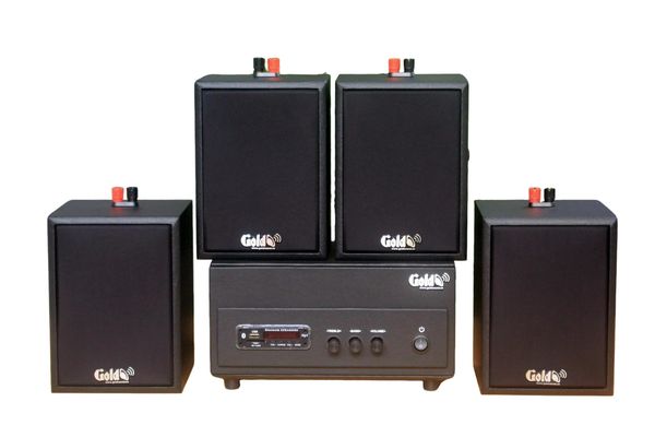 Dàn loa treo tường: Amply A156PU_SG + 4 V24C_SG, loa được thiết kế riêng cho quán, bật lớn không tạp âm, bảo hành dài hạn 5 năm.