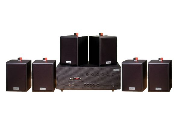 [Diện tích 120m2 + 06 Kênh] A384_TH-6K Goldsound 6 vùng âm lượng 1200w + 6 loa Goldsound V24C_TH, Amply 4 - 6 vùng âm lượng, loa được thiết kế riêng cho quán, bật lớn không tạp âm, miễn phí công lắp đặt, bảo hành dài hạn 5 năm. 1 Chi tiết biến thể