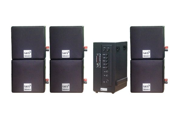 [Diện tích 120m2 + 02 Kênh] AMT384_TH Goldsound 2 vùng âm lượng 380w + 6 loa Goldsound V23TH 23w, loa được thiết kế riêng cho quán, bật lớn không tạp âm, miễn phí công lắp đặt, bảo hành dài hạn 5 năm.