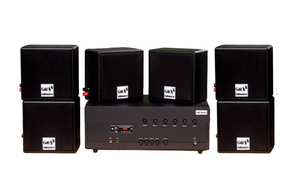 [Diện tích 120m2 + 6 Kênh] Amply A384-6K + 6 V23, Amply 6 vùng âm lượng, loa được thiết kế riêng cho quán, bật lớn không tạp âm, bảo hành dài hạn 5 năm.