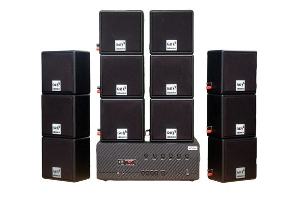 Dàn Amply A384-6K + 12 loa V23, Amply 6 vùng âm lượng, loa được thiết kế riêng cho quán, bật lớn không tạp âm, bảo hành dài hạn 5 năm.