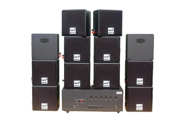 [Diện tích 240m2 + 06 Kênh] A384_TH-6K Goldsound 6 vùng âm lượng 1200w + 12 loa Goldsound V23_TH, Amply 4 - 6 vùng âm lượng, loa được thiết kế riêng cho quán, bật lớn không tạp âm, miễn phí công lắp đặt, bảo hành dài hạn 5 năm.