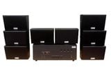 [Diện tích 160m2 + 04 Kênh] A384-4K_SG Goldsound 4 vùng âm lượng 800w + 8 loa Goldsound ngoài trời V50NT_SG 50w, Amply 4 - 6 vùng âm lượng, loa được thiết kế riêng cho quán, bật lớn không tạp âm, miễn phí công lắp đặt, bảo hành 12 tháng