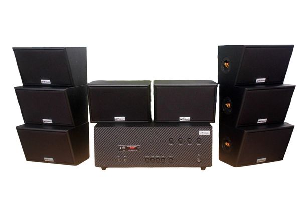 [Diện tích 160m2 + 04 Kênh] A384-4K Goldsound 4 vùng âm lượng 800w + 8 loa Goldsound ngoài trời V50NT 50w, Amply 4 - 6 vùng âm lượng, loa được thiết kế riêng cho quán, bật lớn không tạp âm, miễn phí công lắp đặt, bảo hành 12 tháng