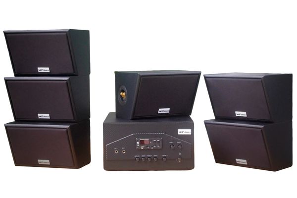 Dàn loa treo tường thông báo phát nhạc nền tự động: A907W Goldsound 2 vùng âm lượng 900w + 6 loa Goldsound ngoài trời V50NT 50w, loa được thiết kế riêng cho quán, bật lớn không tạp âm, miễn phí công lắp đặt, bảo hành 12 tháng