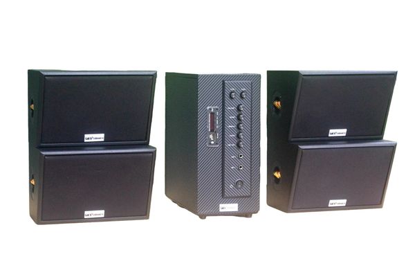 [Diện tích 80m2 + 02 Kênh] AMT384_SG Goldsound 2 vùng âm lượng 380w + 4 loa Goldsound ngoài trời V50NT_SG 50w, loa được thiết kế riêng cho quán, bật lớn không tạp âm, miễn phí công lắp đặt, bảo hành 12 tháng