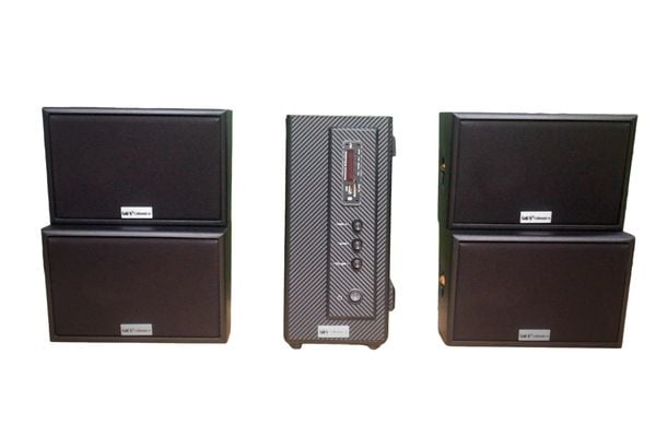 Dàn loa treo tường thông báo phát nhạc nền tự động: AMT155 Goldsound 150w + 4 loa Goldsound ngoài trời V50NT 50w, loa được thiết kế riêng cho quán, bật lớn không tạp âm, miễn phí công lắp đặt, bảo hành 12 tháng
