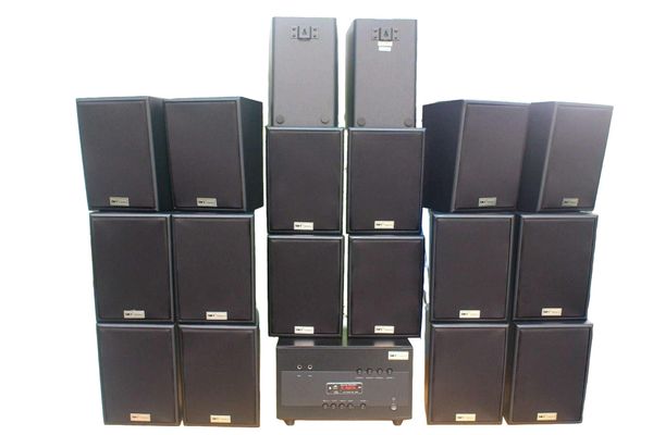 [Diện tích 360m2 + 04 Kênh] A1800 Goldsound 4 vùng âm lượng 1800w + 18 loa Goldsound V40C 40w, Amply 4 - 6 vùng âm lượng, loa được thiết kế riêng cho quán, bật lớn không tạp âm, miễn phí công lắp đặt, bảo hành dài hạn 5 năm.