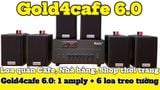 [Diện tích 100m2 + 2 Kênh] Gold4cafe 6.0 (01 amply + 06 loa treo tường), Amply 2 vùng âm lượng, loa được thiết kế riêng cho quán, bật lớn không tạp âm, bảo hành dài hạn 5 năm.