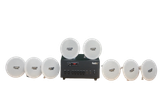 Bộ loa âm trần cao cấp SA8.0 (amply 384w + 8 loa âm trần 15w), loa được thiết kế riêng cho quán, bật lớn không tạp âm, bảo hành dài hạn 12 tháng