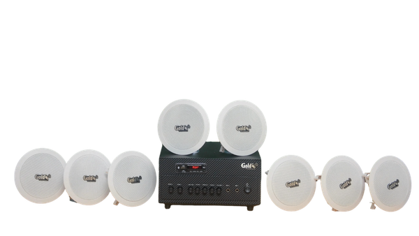 Bộ loa âm trần cao cấp SA8.0 (amply 384w + 8 loa âm trần 15w), loa được thiết kế riêng cho quán, bật lớn không tạp âm, bảo hành dài hạn 12 tháng