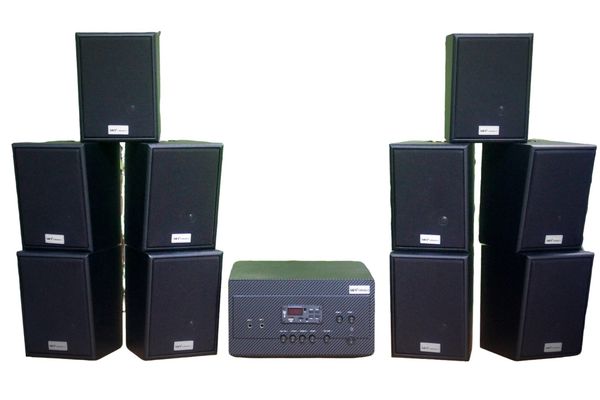 [Diện tích 200m2 + 2 Kênh] A917 Goldsound 2 vùng âm lượng 1200w + 10 loa Goldsound V25C 25w, loa được thiết kế riêng cho quán, bật lớn không tạp âm, miễn phí công lắp đặt, bảo hành dài hạn 5 năm