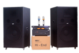 Dàn âm thanh hội trường, sân khấu V558 Goldsound: Đẩy 2000w Goldsound + 2 loa Goldsound V558PU + 1 Micro không dây + 1 vang cơ, bảo hành dài hạn 5 năm.