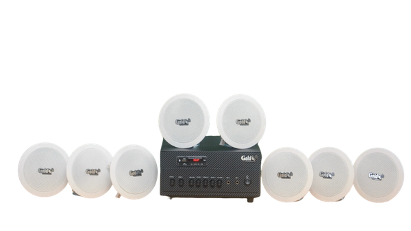 Bộ loa âm trần cao cấp SA8.0 (amply 384w + 8 loa âm trần 15w), loa được thiết kế riêng cho quán, bật lớn không tạp âm, bảo hành dài hạn 12 tháng