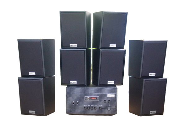 [Diện tích 160m2 + 2 Kênh] A907 Goldsound 2 vùng âm lượng 900w + 8 loa Goldsound V25C - 25W, loa được thiết kế riêng cho quán, bật lớn không tạp âm, miễn phí công lắp đặt, bảo hành dài hạn 5 năm.