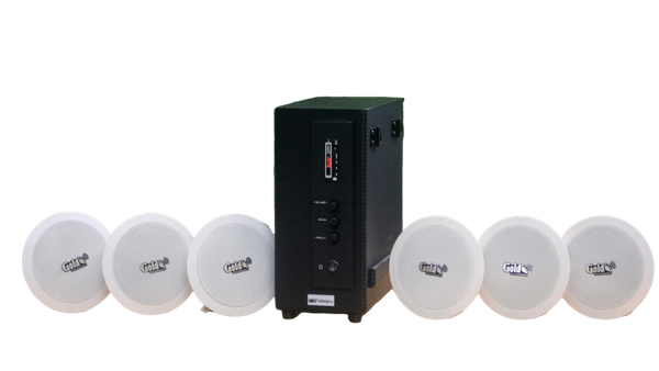 Bộ loa âm trần cao cấp SA6.0_SG (amply 156w + 6 loa âm trần 15w), loa được thiết kế riêng cho quán, bật lớn không tạp âm, bảo hành dài hạn 12 tháng