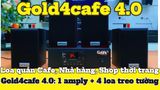 [Diện tích 40m2 + 1 Kênh] Gold4Cafe 4.0: Amply A2.0 + 4 loa treo tường V12, Amply, loa được thiết kế riêng cho quán, bật lớn không tạp âm, bảo hành dài hạn 5 năm.