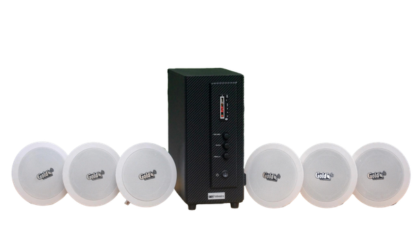 Bộ loa âm trần thông báo phát nhạc nền tự động cao cấp SA6.0 (amply 156w + 6 loa âm trần 15w), loa được thiết kế riêng cho quán, bật lớn không tạp âm, bảo hành dài hạn 12 tháng