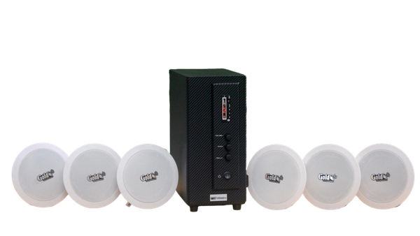 Bộ loa âm trần cao cấp SA6.0_SG (amply 156w + 6 loa âm trần 15w), loa được thiết kế riêng cho quán, bật lớn không tạp âm, bảo hành dài hạn 12 tháng