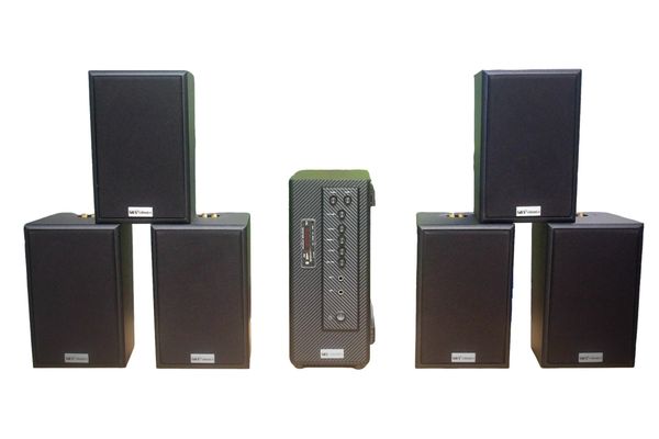 [Diện tích 120m2 + 02 Kênh] AMT907 Goldsound 2 vùng âm lượng 900w + 6 loa Goldsound V40C 40w, loa được thiết kế riêng cho quán, bật lớn không tạp âm, miễn phí công lắp đặt, bảo hành dài hạn 5 năm.