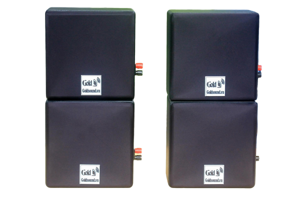 Loa Goldsound vệ tinh treo tường V23DA (số lượng 01 loa), công suất 23w, loa bass 4 inch, treble 2 inch, kích thước rộng 22 cm, cao 22 cm, sâu 14 cm, bảo hành dài hạn 5 năm.