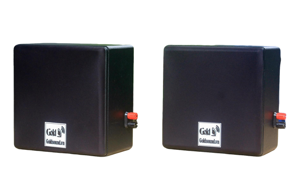 Loa Goldsound vệ tinh treo tường V23SG (số lượng 01 loa), công suất 23w, loa bass 4 inch, treble 2 inch, kích thước rộng 22 cm, cao 22 cm, sâu 14 cm, bảo hành dài hạn 5 năm.