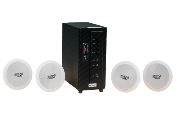 [Diện tích 80m2] Bộ loa âm trần cao cấp SA4.0_SG (amply 154w + 4 loa âm trần 15w), loa được thiết kế riêng cho quán, bật lớn không tạp âm, bảo hành dài hạn 12 tháng
