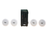 [Diện tích 80m2] Bộ loa âm trần thông báo phát nhạc nền tự động cao cấp SA4.0 (amply 154w + 4 loa âm trần 15w), loa được thiết kế riêng cho quán, bật lớn không tạp âm, bảo hành dài hạn 12 tháng