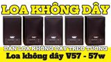 Loa không dây treo tường V57-SG UHF Goldsound (1 chiếc), công suất 57w, loa bass 5 inch, treble 2 inch, kích thước rộng 20 cm, cao 32 cm, sâu 20 cm, phủ da cao cấp, bảo hành dài hạn 5 năm.