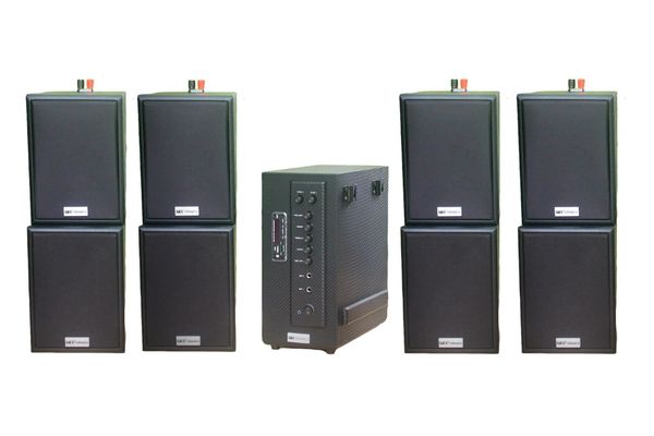 [Diện tích 160m2 + 02 Kênh] AMT384_DA Goldsound 2 vùng âm lượng 380w + 8 loa Goldsound V25C_DA 25w, loa được thiết kế riêng cho quán, bật lớn không tạp âm, miễn phí công lắp đặt, bảo hành dài hạn 5 năm