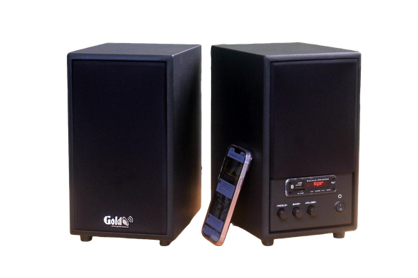Loa HIFI GS51 Pro 5 - đúng chuẩn HIFI, công suất 120w, Bass 4 inch, treble 2 inch, bluetooth 5.0, cổng rca, khe usb, thiết kế loa thùng gỗ cao 31.5 cm, rộng 17.5 cm, sâu 24 cm.
