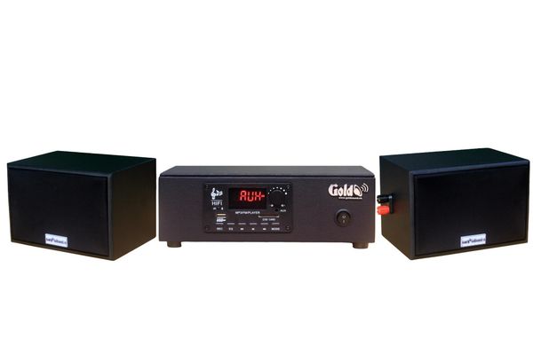 THANH LÝ dàn âm thanh quán [Amply 60w + 2 loa treo tường 15w Goldsound] - BH 6 tháng
