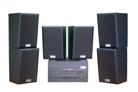 [Diện tích 120m2 + 02 Kênh] A907_DA Goldsound 2 vùng âm lượng 900w + 6 loa Goldsound V40C_DA 40w, loa được thiết kế riêng cho quán, bật lớn không tạp âm, miễn phí công lắp đặt, bảo hành dài hạn 5 năm.