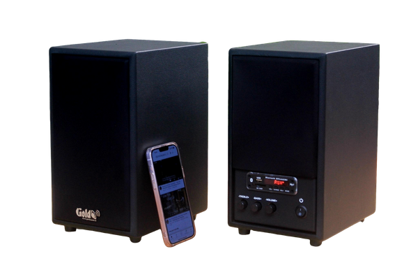 Loa HIFI GS51 Pro 5 - đúng chuẩn HIFI, công suất 120w, Bass 4 inch, treble 2 inch, bluetooth 5.0, cổng rca, khe usb, thiết kế loa thùng gỗ cao 31.5 cm, rộng 17.5 cm, sâu 24 cm.