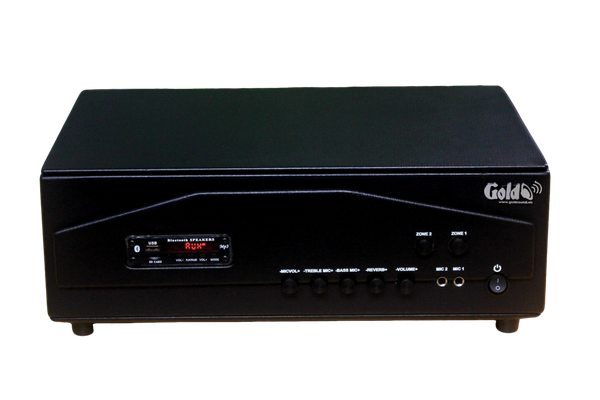 Amply A917PU-2K SG 2 (2 phân vùng đầu ra, 1200w, đủ kết nối Bluetooth, RCA, AV, USB)