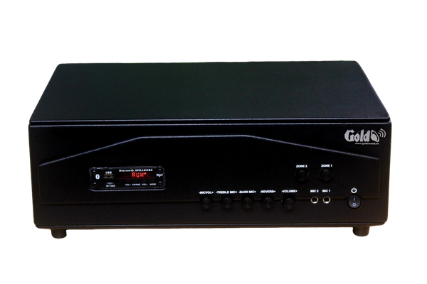 Amply A917PU-2K DA (2 phân vùng đầu ra, 1200w, đủ kết nối Bluetooth, RCA, AV, USB)