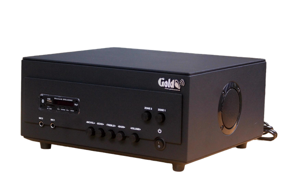 Amply cho quán A907PU_DA - 2K: 2 phân vùng đầu ra (900w, đủ kết nối Bluetooth, RCA, AV, USB) chuyên dụng cho quán cafe, nhà hàng, spa...