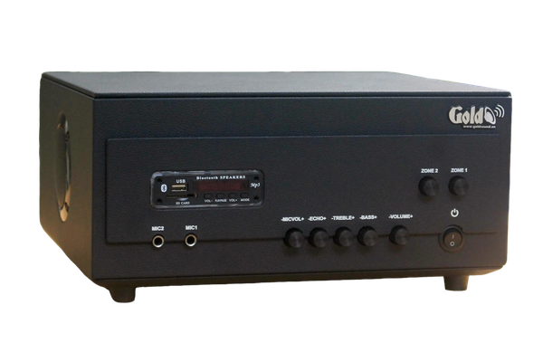 Amply cho quán A907PU_TH - 2K: 2 phân vùng đầu ra (900w, đủ kết nối Bluetooth, RCA, AV, USB) chuyên dụng cho quán cafe, nhà hàng, spa...