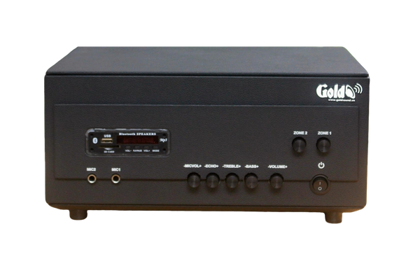 Amply A907PU - 2K: 2 phân vùng đầu ra (900w, đủ kết nối Bluetooth, RCA, AV, USB)