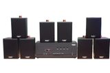 [Diện tích 160m2 + 4 Kênh] A384PU-4K Goldsound 4 vùng âm lượng 800w + 8 loa Goldsound V25C, Amply 4 - 6 vùng âm lượng, loa được thiết kế riêng cho quán, bật lớn không tạp âm, miễn phí công lắp đặt, bảo hành dài hạn 5 năm.