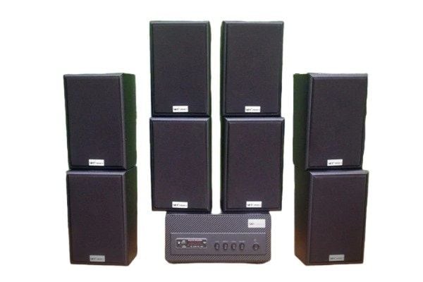 [Diện tích 160m2 + 02 Kênh] A501_DA Goldsound 500w + 8 loa Goldsound V40C_DA 40w, loa được thiết kế riêng cho quán, bật lớn không tạp âm, miễn phí công lắp đặt, bảo hành dài hạn 5 năm.