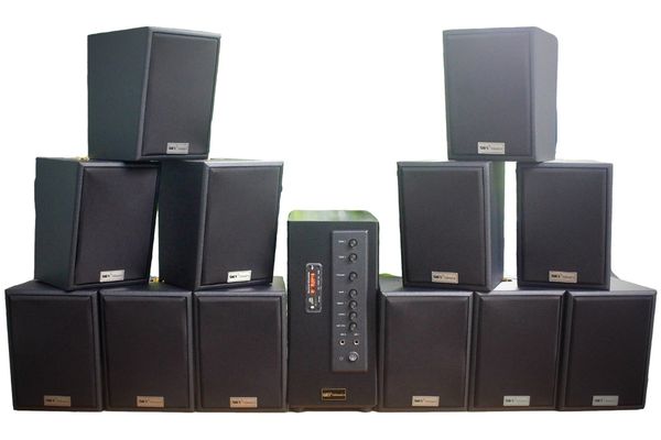 [Diện tích 240m2 + 2 Kênh] Amply A906 Goldsound 2 vùng âm lượng 900w + 12 loa Goldsound V25C 25w, Amply 4 - 6 vùng âm lượng, loa được thiết kế riêng cho quán, bật lớn không tạp âm, miễn phí công lắp đặt, bảo hành dài hạn 5 năm.