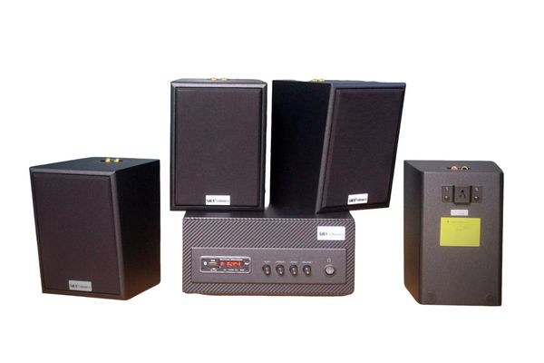 [Diện tích 80m2 + 2 Kênh] Amply A501_TH Goldsound 500w + 4 loa Goldsound V25C_TH 25w, loa được thiết kế riêng cho quán, bật lớn không tạp âm, miễn phí công lắp đặt, bảo hành dài hạn 5 năm.