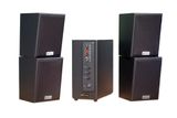 Dàn loa treo tường: Amply A155 Goldsound 150w + 4 loa Goldsound V25C 25w, loa được thiết kế riêng cho quán, bật lớn không tạp âm, miễn phí công lắp đặt, bảo hành dài hạn 5 năm.
