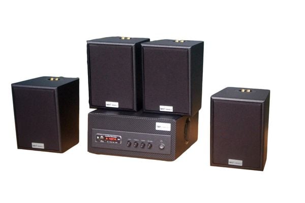 [Diện tích 80m2 + 2 Kênh] Amply A501_SG Goldsound 500w + 4 loa Goldsound V25C_SG 25w, loa được thiết kế riêng cho quán, bật lớn không tạp âm, miễn phí công lắp đặt, bảo hành dài hạn 5 năm.