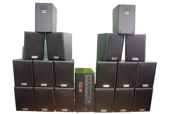 [Diện tích 360m2 + 2 Kênh] A906 Goldsound 2 vùng âm lượng 900w + 18 loa Goldsound V25C 25W, Amply 4 - 6 vùng âm lượng, loa được thiết kế riêng cho quán, bật lớn không tạp âm, miễn phí công lắp đặt, bảo hành dài hạn 5 năm.
