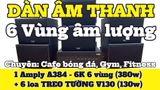 Loa nhà hàng 120m2 trở lên, Amply 4 - 6 vùng âm lượng, loa được thiết kế riêng cho quán, bật lớn không tạp âm, miễn phí công lắp đặt, bảo hành dài hạn 5 năm.