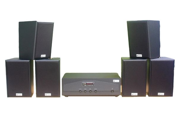 [Diện tích 120m2 + 02 Kênh] A918_SG Goldsound 2 vùng âm lượng 1200w + 6 loa Goldsound V40C_SG 40w, loa được thiết kế riêng cho quán, bật lớn không tạp âm, miễn phí công lắp đặt, bảo hành dài hạn 5 năm.